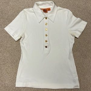 Tory Burch white collared polo